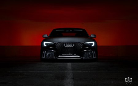 Ауди черная rs5 черный фон