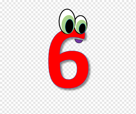 Веселая цифра 6