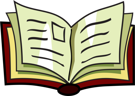 Рисунок раскрытой книги