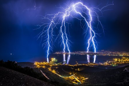 Красивая молния