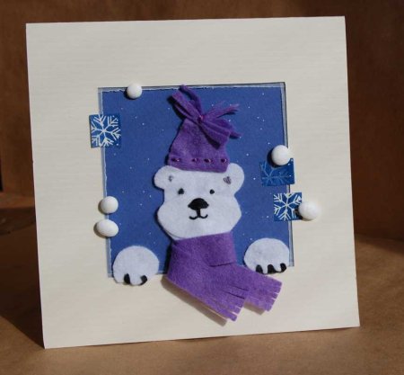 Новогодняя открытка своими руками для детей