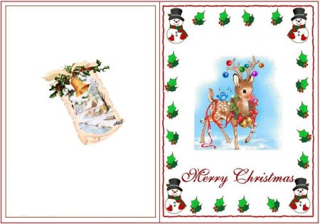 Новогодняя открытка на английском языке