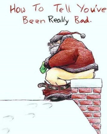 Дед Мороз какает в трубу