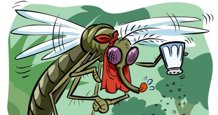 Комар карикатура