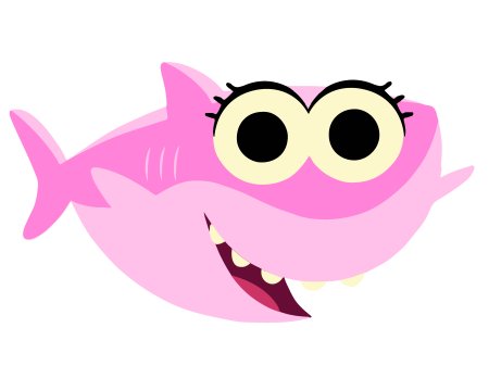 Акуленок бэби Шарк розовый