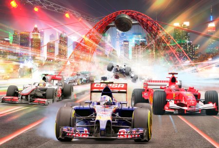 Фотообои гонки