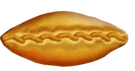 Пирожок нарисованный