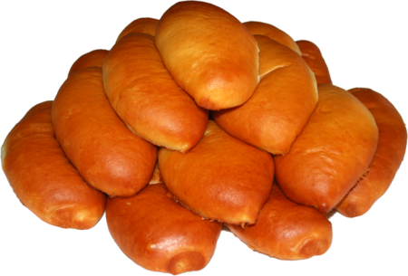 Пирожки на прозрачном фоне