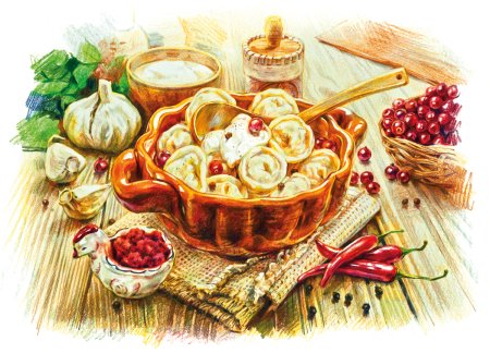 Пельмени в живописи