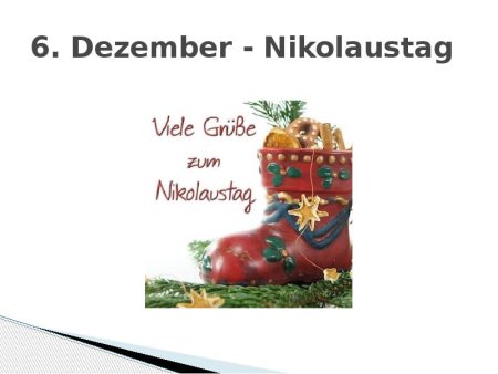 Немецкий праздник Nikolaustag