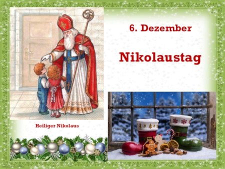 Николаус в Германии рисунок