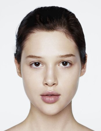 Лицо без бровей для отрисовки