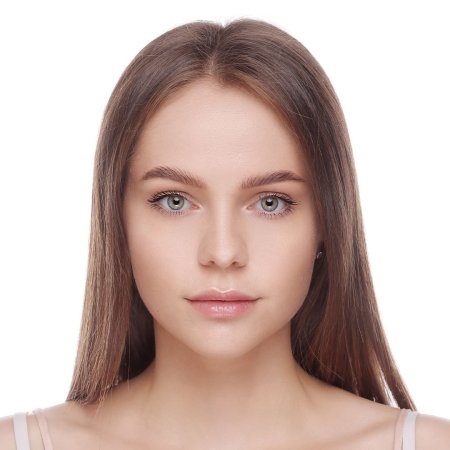 Девушка анфас