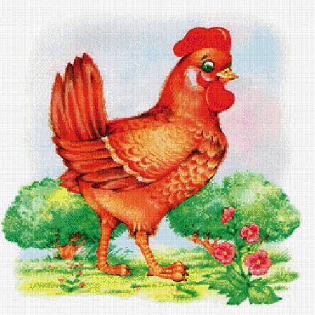 Картинка курицы для детей цветная