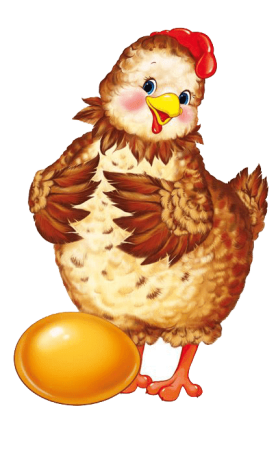 Вырубной плакат Курочка Ряба