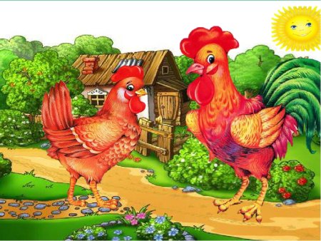 Петушок с семьей Ушинский петушок с семьей