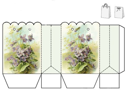 Схема коробочки для чая