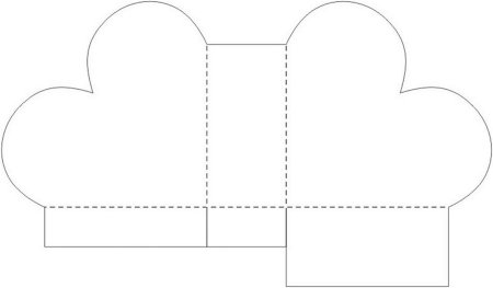Трафарет коробки для подарка