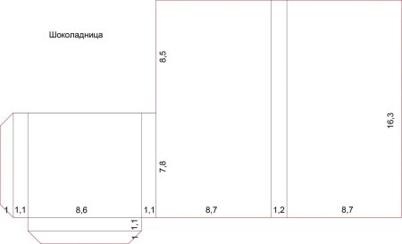 Схема шоколадницы Скрапбукинг