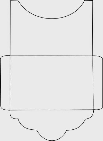 Трафарет конверта для денег