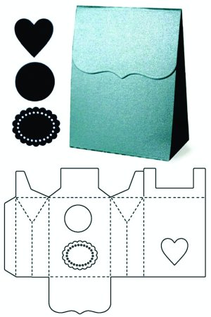 Развертка упаковки для подарка