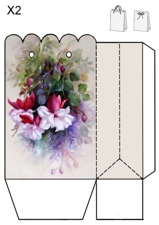 Макеты коробочек печать