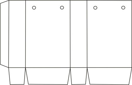 Развертка пакета бумажного