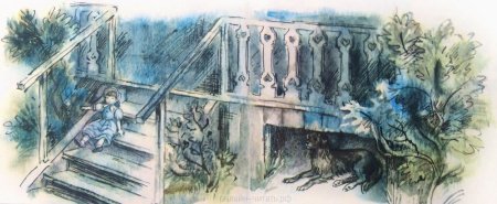 Леонид Андреев кусака иллюстрации