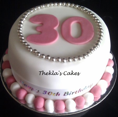 Торт на тридцатилетие