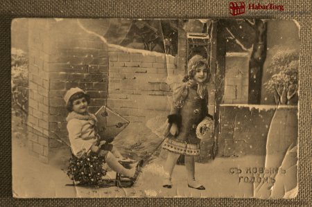 Новогодние открытки до 1917 года