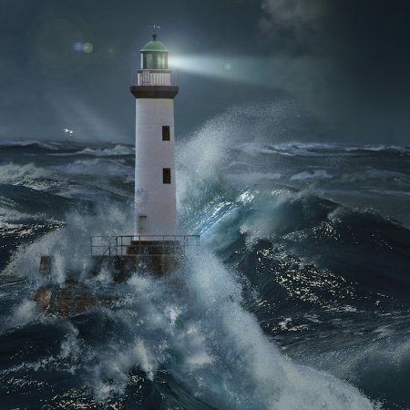 Толбухин Маяк в шторм