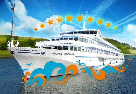 План палуб теплохода Дмитрий Фурманов