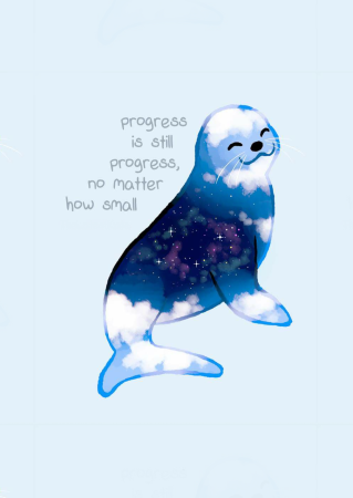 Тюлень персонаж арт