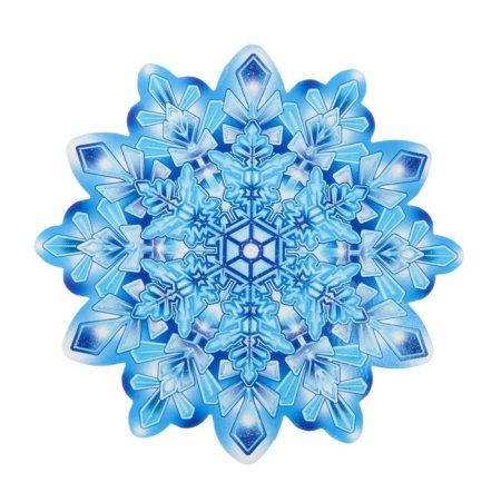 Снежинки цветные