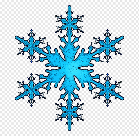 Снежинки на прозрачном