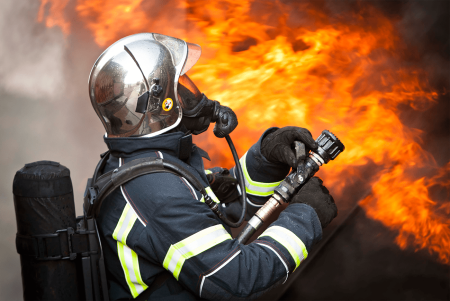 Пожарный фотосессия