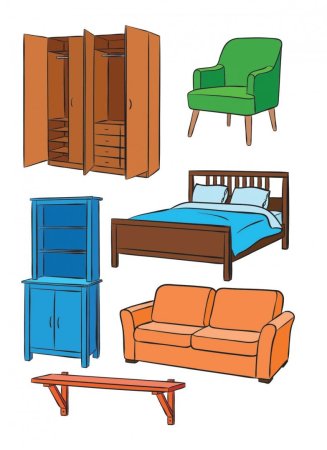 Предметы мебели для детей