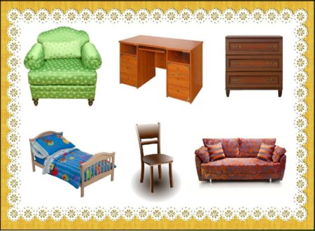 Мебель карточки для детей