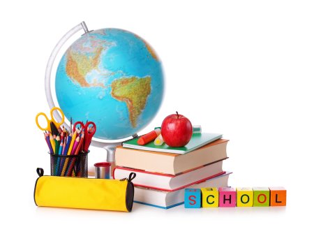 Школьный Глобус на прозрачном фоне