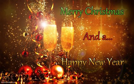 Merry Christmas and a Happy открытки
