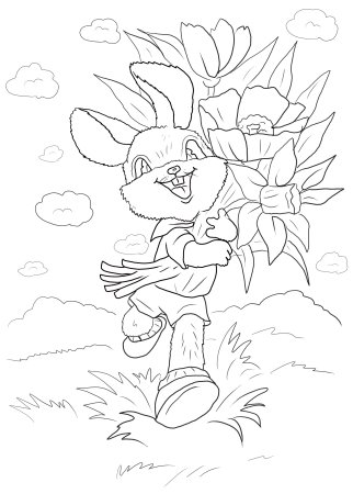 Раскраски к 8 марту