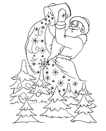 Советские новогодние раскраски