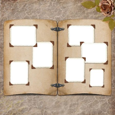 Старинный альбом для фотографий