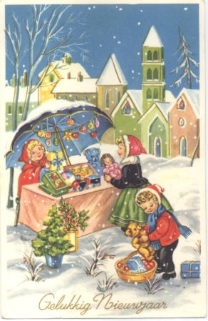 Чешские новогодние открытки