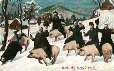 Рождественские открытки Чехии