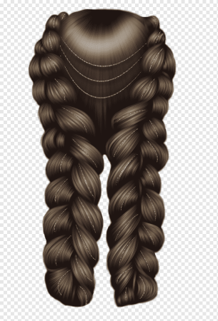 Косичка на белом фоне