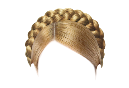 Косы на белом фоне