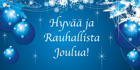 Rauhallista joulua открытка