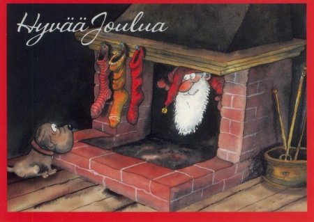 Rauhallista joulua открытка