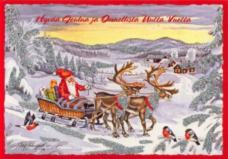 Открытки с Рождеством на финском языке